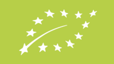 Het SKAL keurmerk is te herkennen aan het groene logo. De witte sterren en de witte lijn vormen samen een blad.